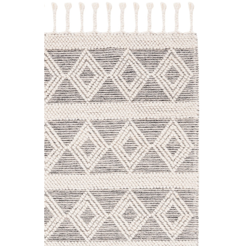 Natura Flat Weave Wool Geometric Rug, Rectangle 8' x 10'