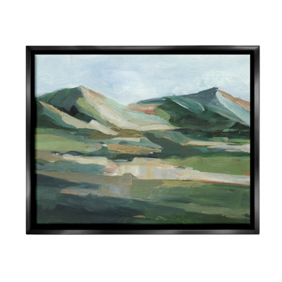 «Brushed Mountain Peaks Floater Frame» par Ethan Harper sur