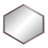 High-Density Polyethylene (HDPE) Hexagon Mirror