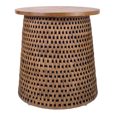 Apputhurai Solid Wood Top End Table