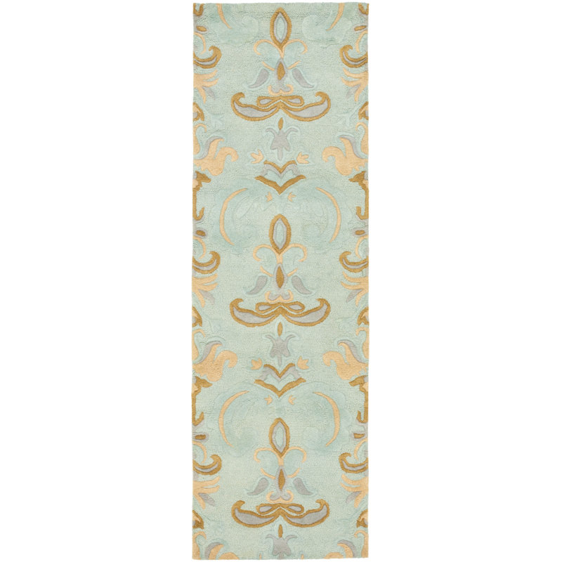 Candelo Soho Hand Tufted Wool Floral Rug, Runner 2'6" x 8'
