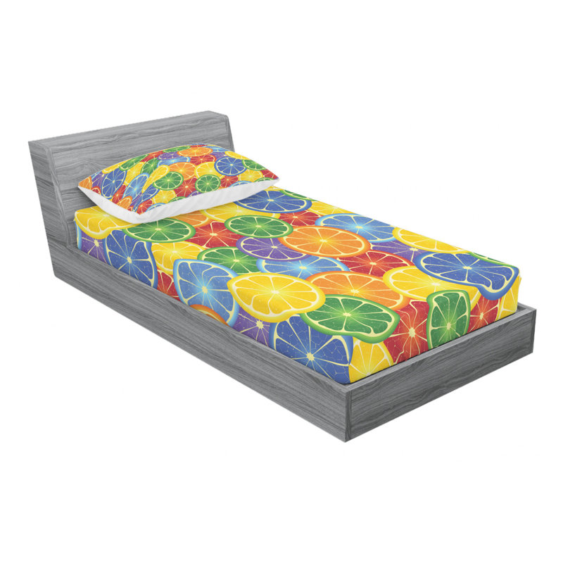 Microfiber Sheet Set, Twin Sheet Set with Fitted Sheet