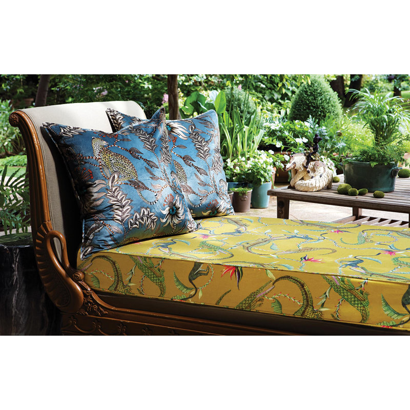 Ardmore 'Monkey Bean' Velvet Pillow, Ash