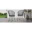 TAVON CHAIR, 2PCS avec 2 coussins, gris