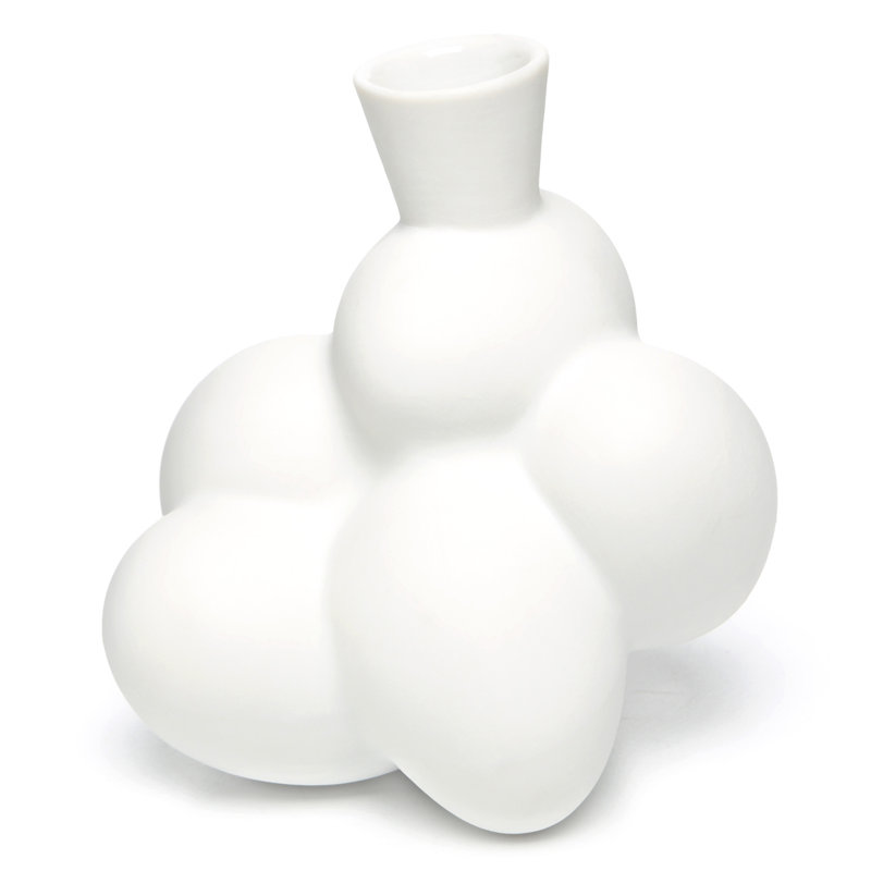 Egg Table Vase, 5.71" H x 4.92" W