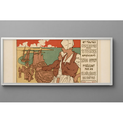 Amieux Freres Sardines 1900 - Belle Epoque, affiche rétro encadrée