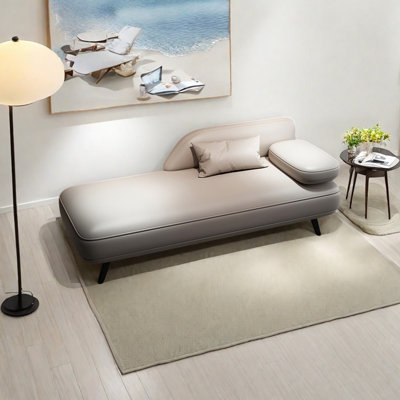 Chaise longue élégante et simple en similicuir