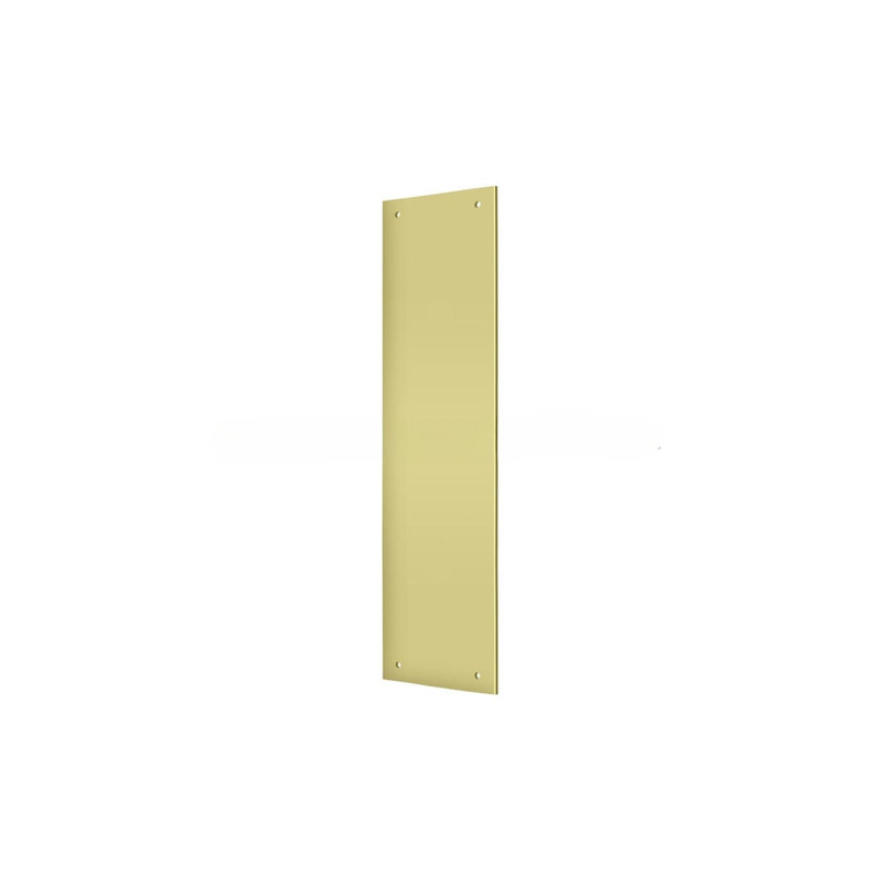Plaque de poussée Deltana PP3515U3 3 1/2 po x 15 po Finition laiton brillant, Laiton poli