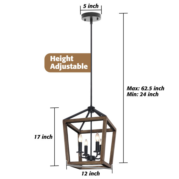 Laurel Foundry Modern Farmhouse Strohl 4 - Light Lantern Pendant ...