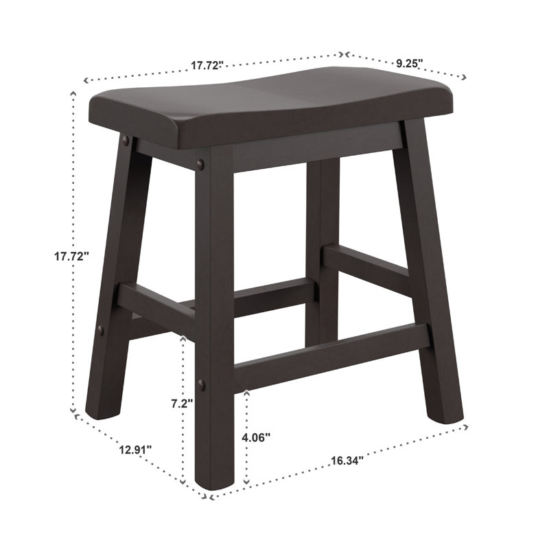 Tabouret en bois massif Danara, Vulcain