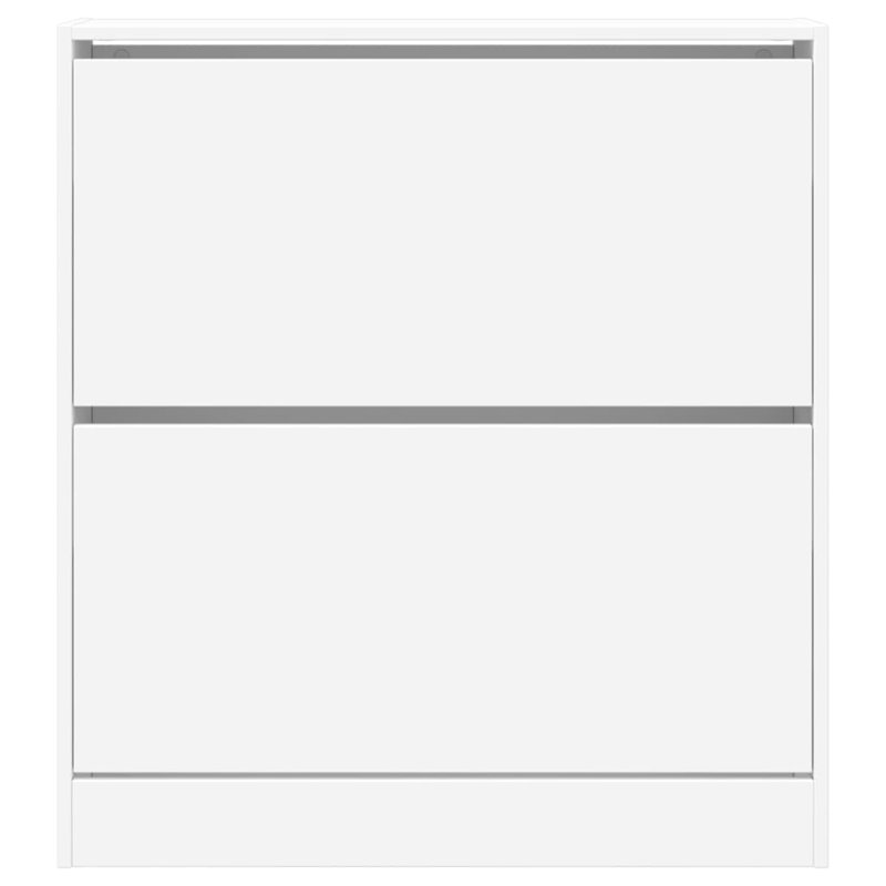 6 Pair Shoe Storage Cabinet, White