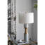 Lampe de table en ciment 15 x 15 x 30 po