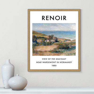 Old Masters Collection " View Of The Seacoast Near Wargemont " by Auguste Renoir
