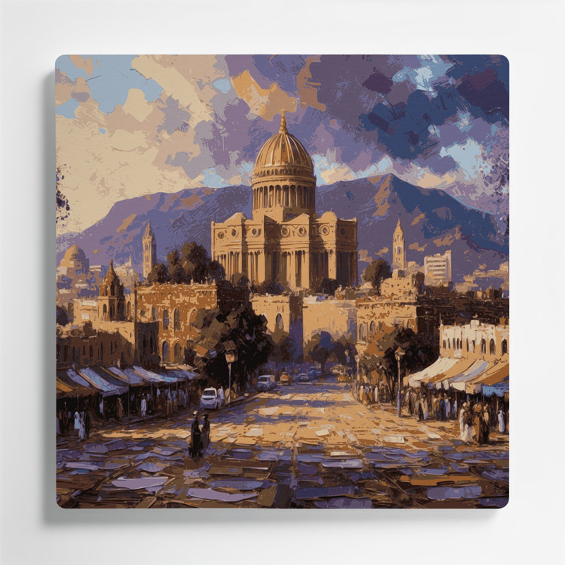 Art mural noir en villes, Addis-Abeba, Éthiopie, H 144 po x l 144 po x P 0,05 po