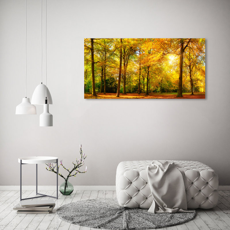 Autumn Forest 1 Piece Wall Art on Canvas