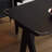 Black Retro Design Rectangular Dining Table Set-110082642