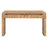 Console Table With Fluted Drawer Front, Entryway Table With Curved Corners & Thick Legs, Sturdy Sofa Table-1816349770