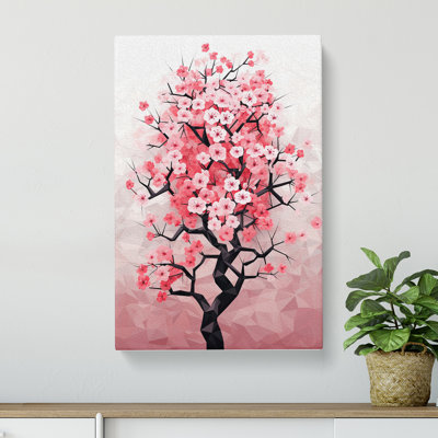 Cherry Blossom Tree Geometric No.2 - No Frame Print