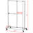 " Steel Adjustable Rolling Clothing Rack-107484920