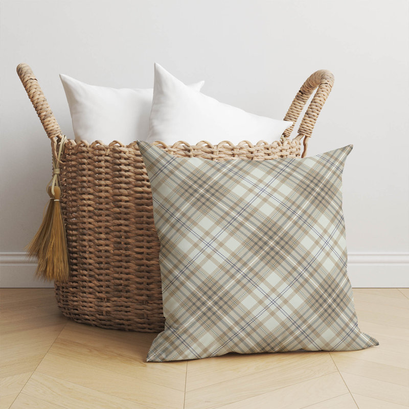 Coussin Chinny, H 16 po x l 16 po, Taupe