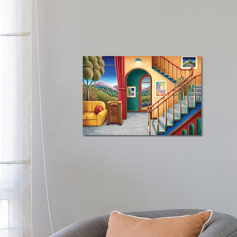 Radio Days XII by Andy Russell - Wrapped Canvas Print