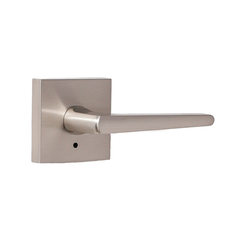 Poignée de porte avec rosette Philtower, Nickel satiné