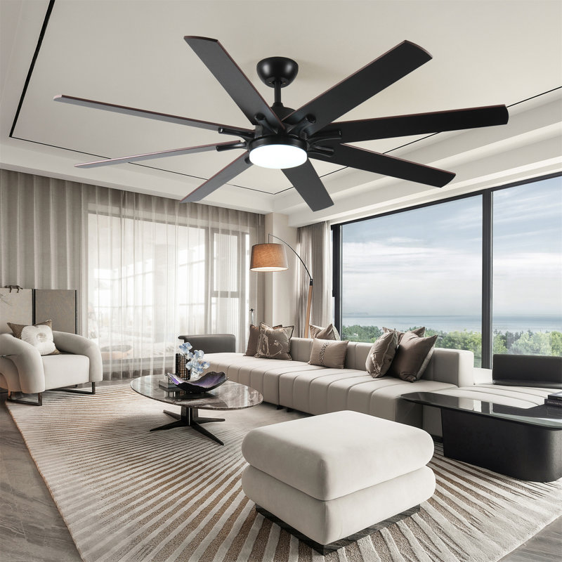 Grands ventilateurs de plafond de 72 pouces avec lumières et télécommande