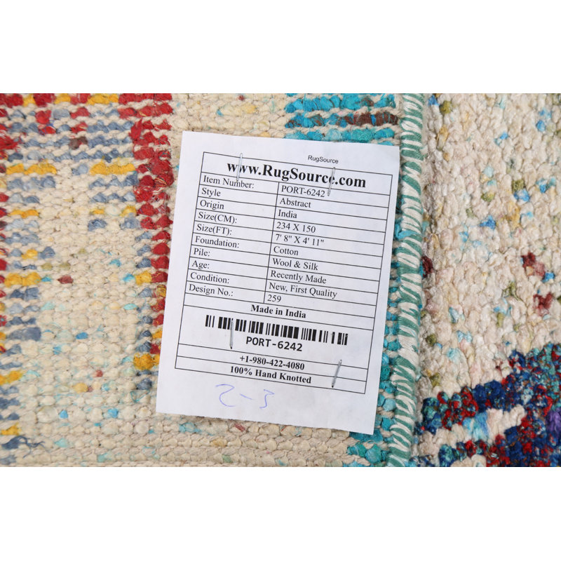 One-of-a-Kind 4'11" X 7'8" New Age Area Rug in