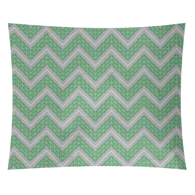 Tapisserie Stephenie, H 27,5 po x l 37,5 po, Vert / Gris