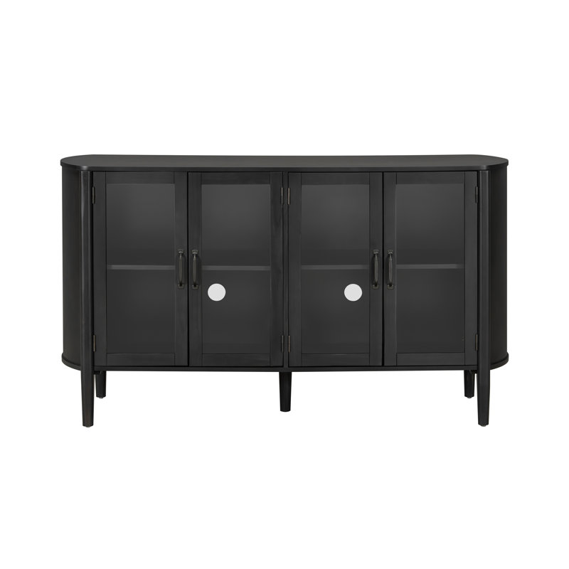 Armoire de rangement dans l'entrée du salon et de la salle à manger, grande taille, 34 portes, style élégant, Noir