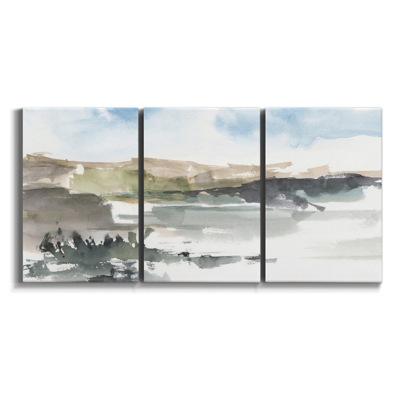 «Coming Into Port», reproduction sur toile 3 pièces