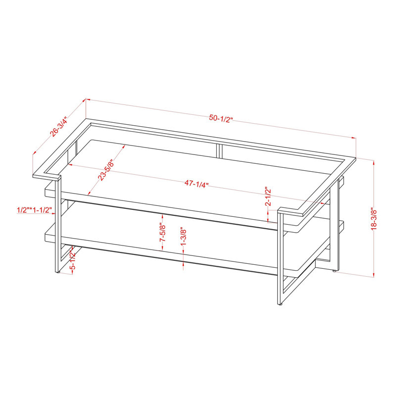 Table basse avec rangement Madyson