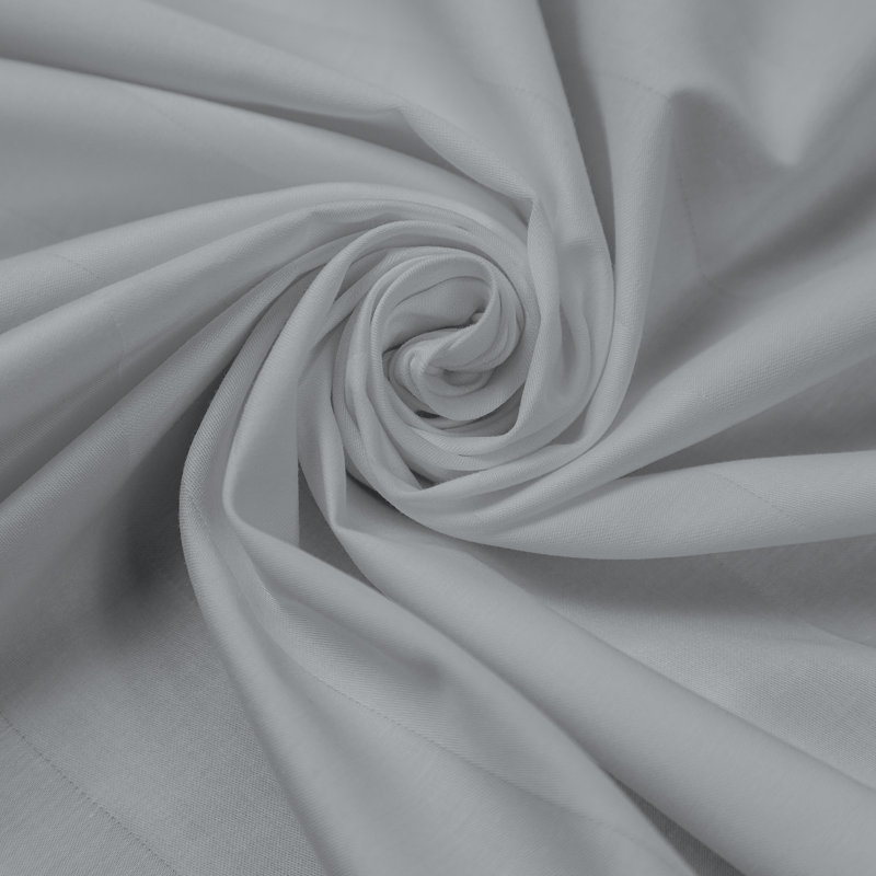 Efterpi Sateen Fitted Sheet, Single (3'), Light Grey