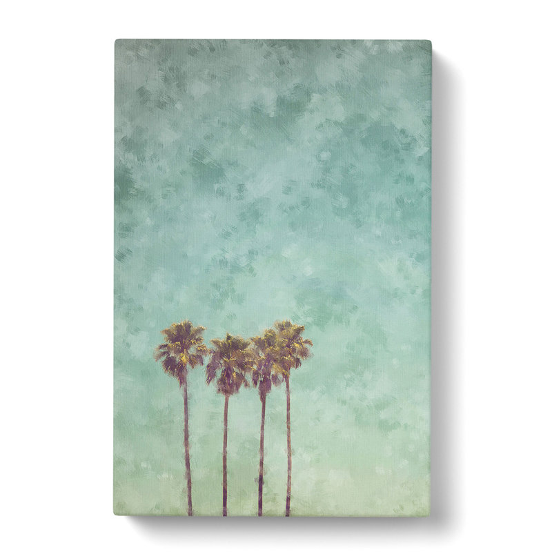 Summertime Palm Trees - Wrapped Canvas Painting, 60cm H x 40cm W x 3cm D