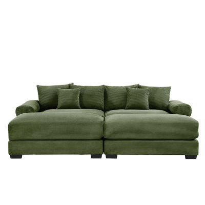 Sofas Couch with Movable Ottoman