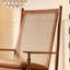 Chaise berçante moderne en bois massif-100224008