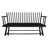 Solid Black Wood Chair In Decor With Spindle Back Finish And-1673472868