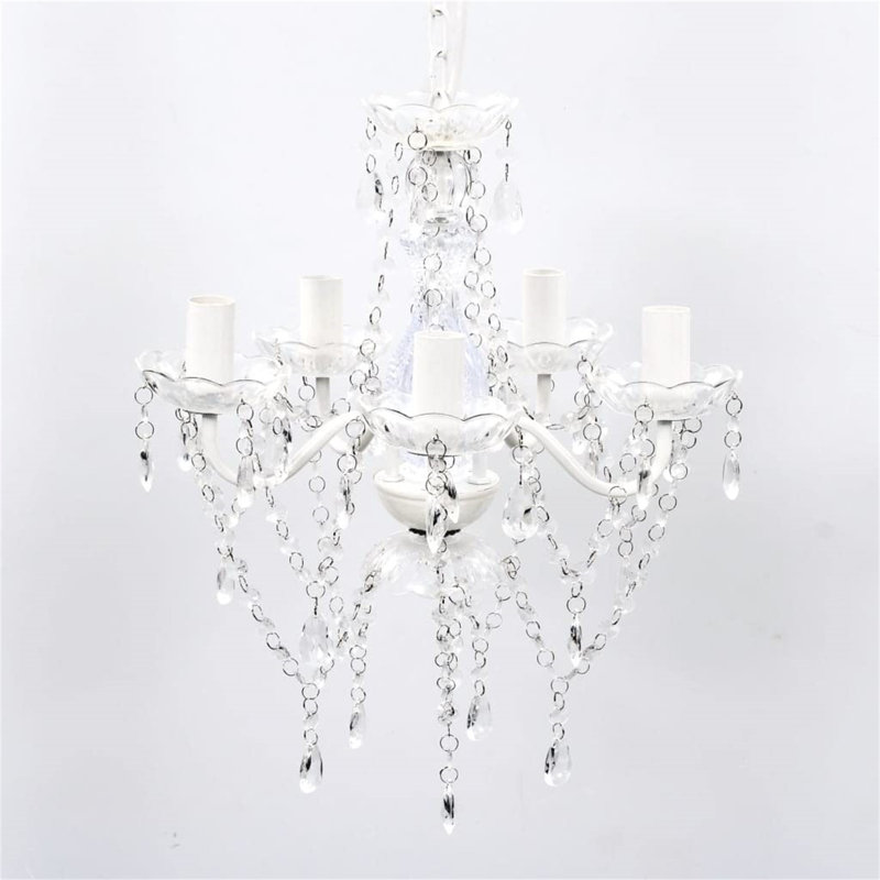 URBNLIVING Crystal Chandelier, White