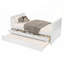 Lit plateforme avec tiroirs et lit gigogne, rangement intelligent pour chambres compactes et chambres d'amis-1602148871