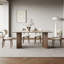 Table Mid-Century rectangulaire en bois et pierre-125054391-125054387