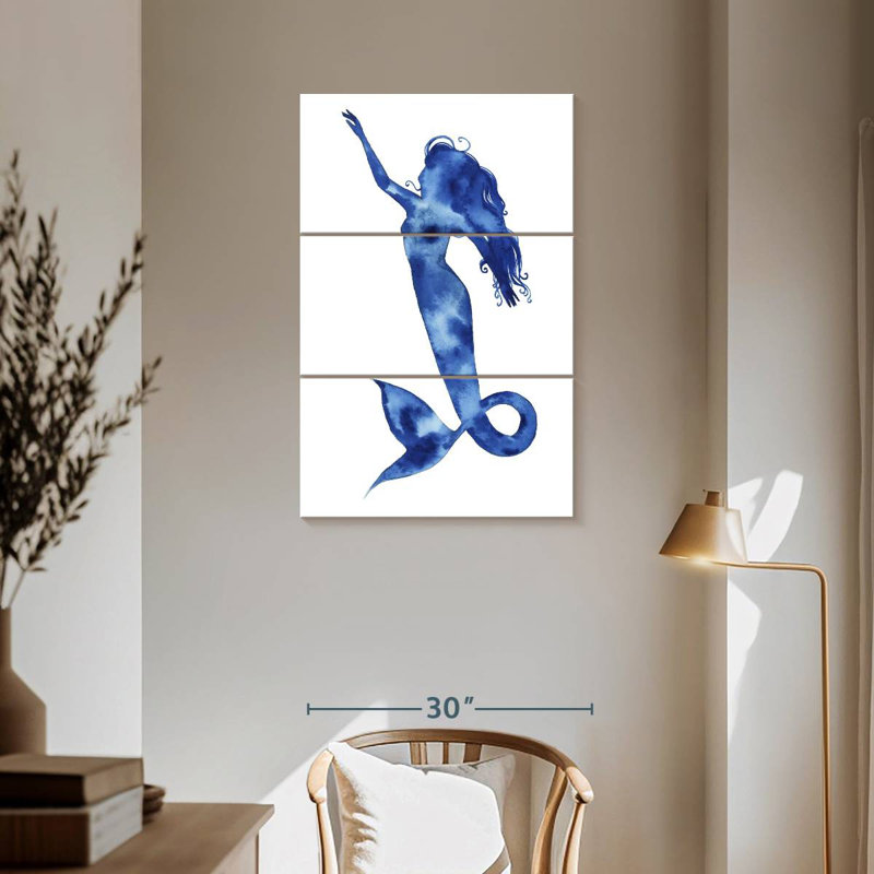 Bleu Ashelle Sirena I, H 57 po x l 36 po