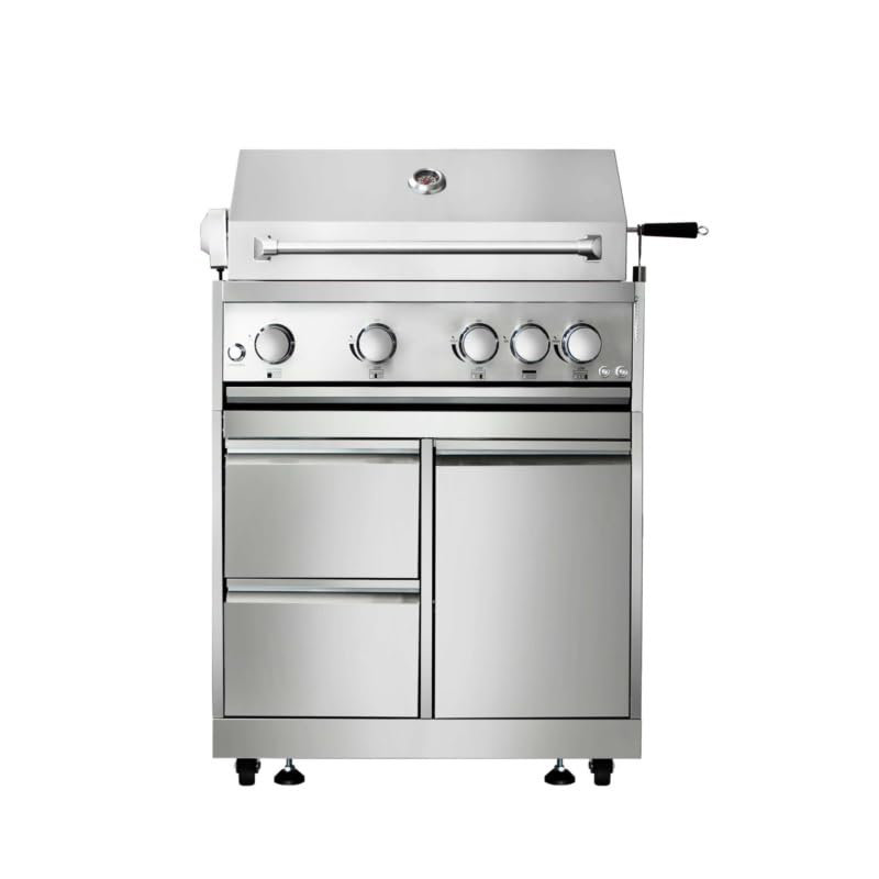 Armoire pour barbecue 32 po en acier inoxydable pour l'extérieur