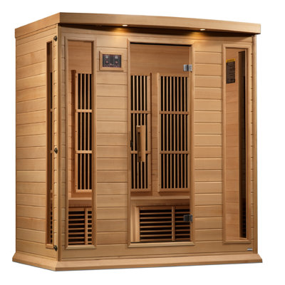 Dynamic Saunas 4-Person Near Zero EMF FAR IR Sauna in Canadian Hemlock			