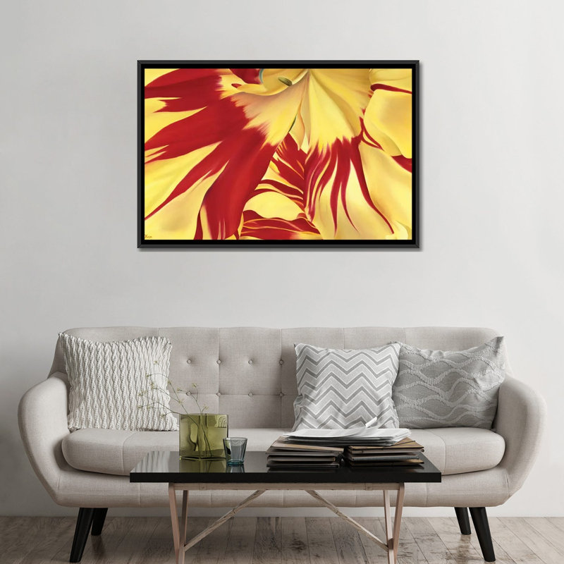 « seul », reproduction d’impression sur toile, H 18 po x l 26 po x P 1,5 po, Toile avec cadre noir, Pas de tapis