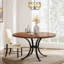Round Unfinished Metal Base Dining Table-1755328334
