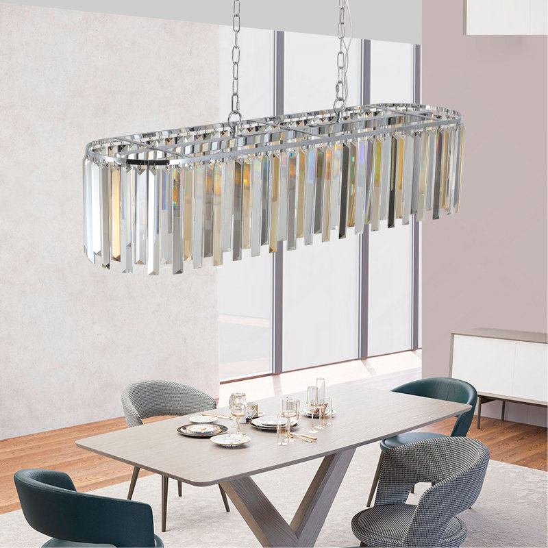 Luminaire de lustre moderne moderne en cristal