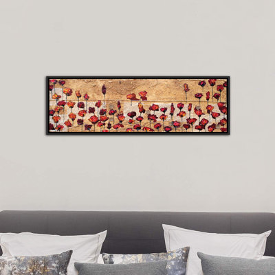 " Poppies Oizzontale Segatura " by Donatella Marraoni