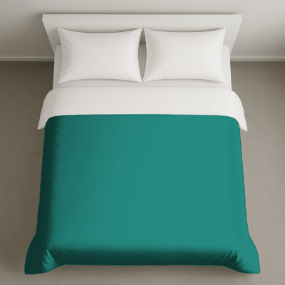 Solid Teal Background Duvet Covers