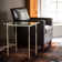 Senza Glass Top Side Table