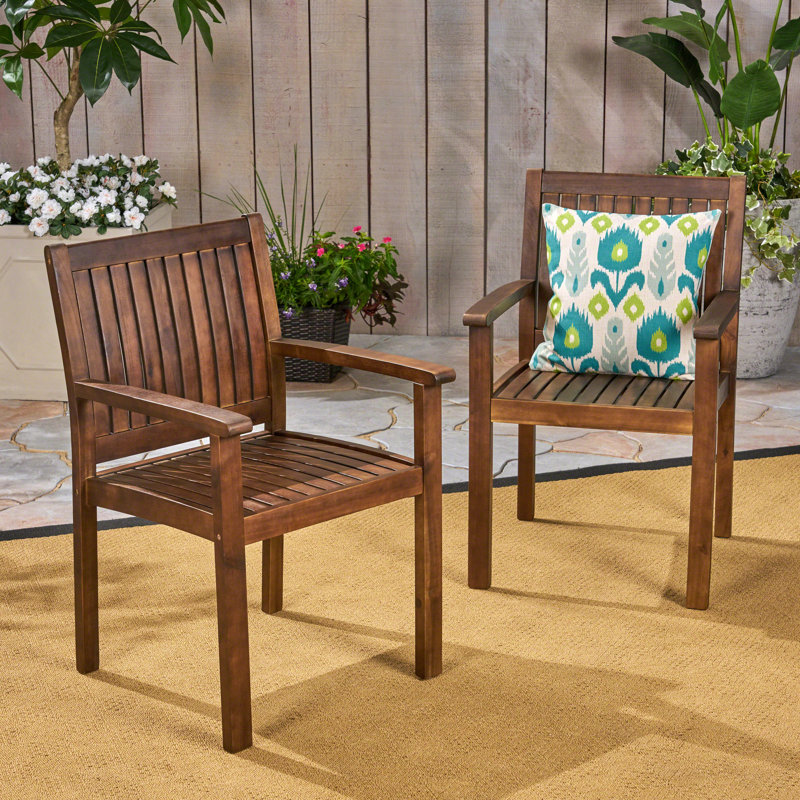 WILSON DINING CHAIR,Set Of 2, Dark Brown